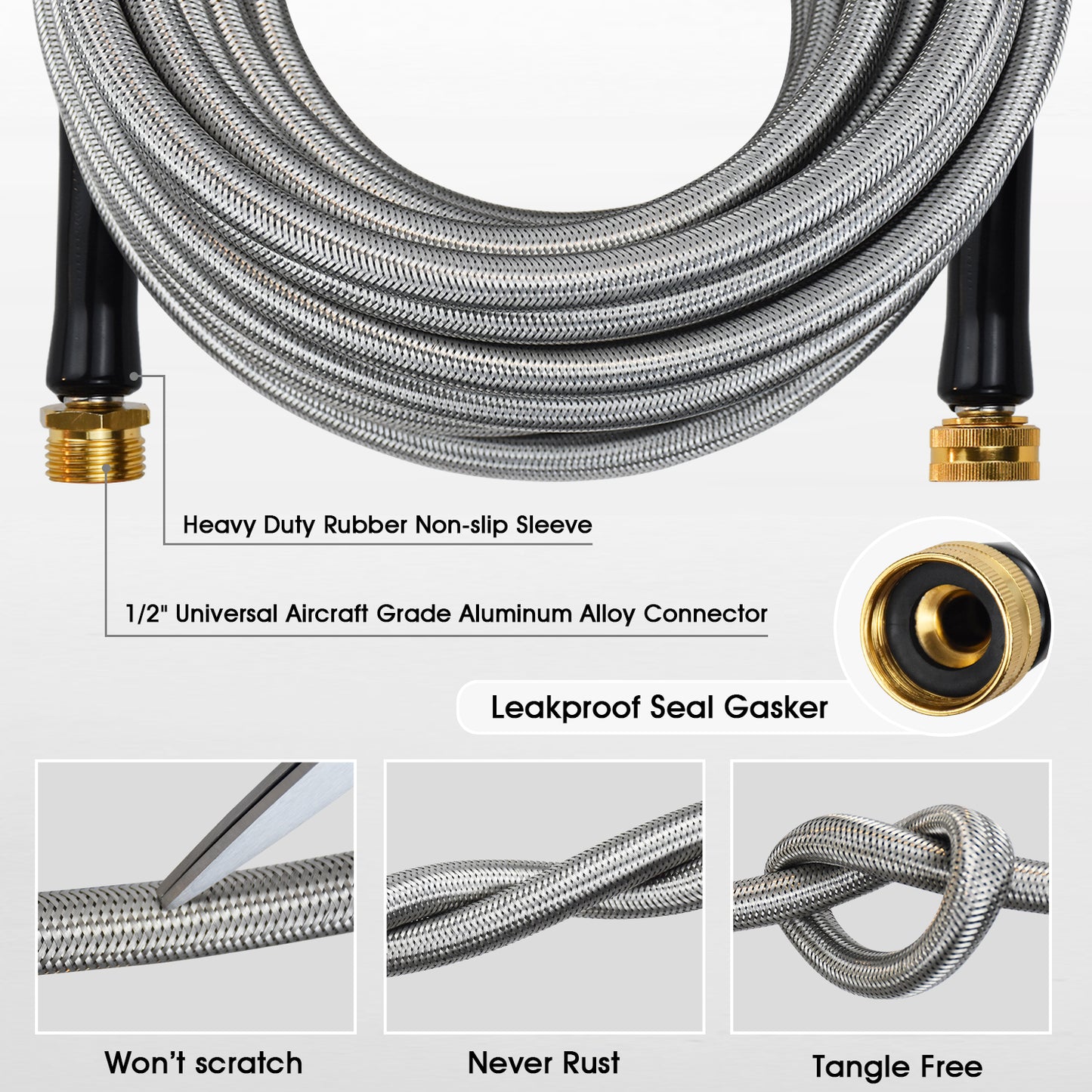 IRRIGLAD Stainless Steel Garden Hose